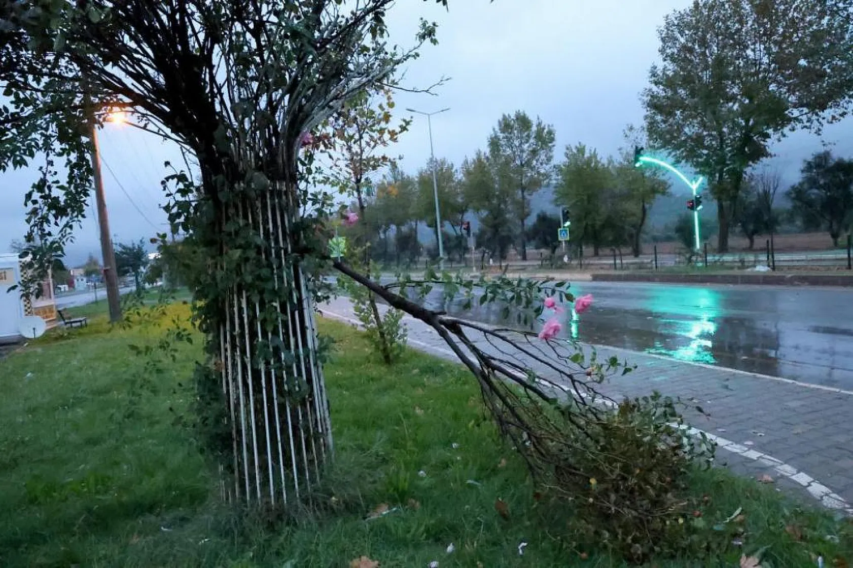 Fındık büyüklüğünde dolu yağdı