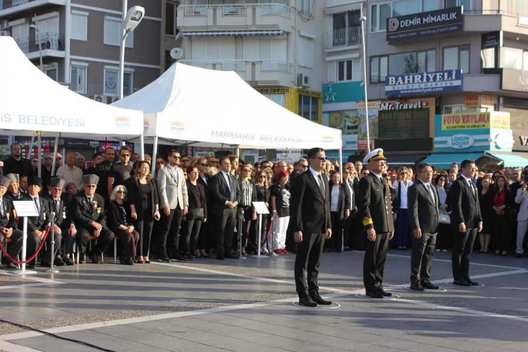 Marmaris'te 10 Kasım Anma Töreni