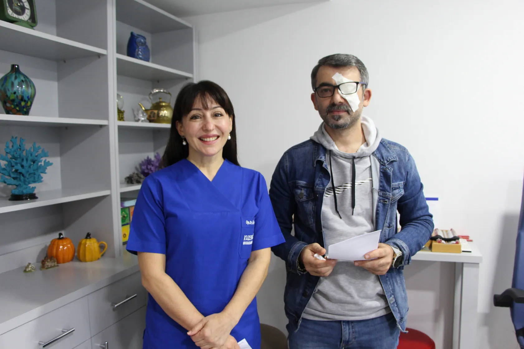 Gözüne kaçan Japon yapıştırıcısı hastanelik etti