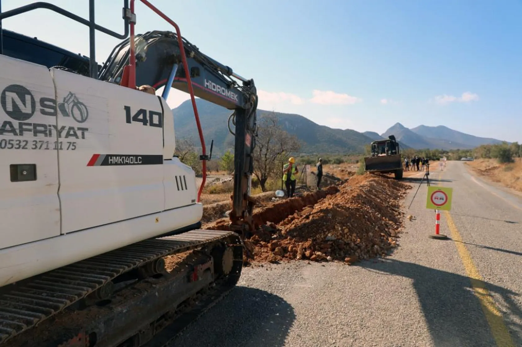 Datça Betçe'nin içme suyu projesinin 3 bin 500 metresi tamamlandı