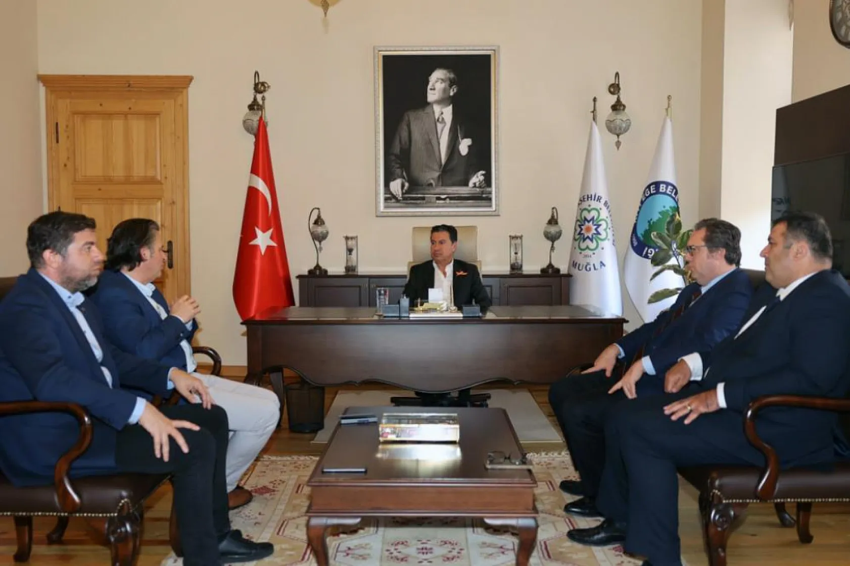 Büyükşehir MUTTAŞ Deniz Hizmetleri A.Ş'den Başkan Aras'a Ziyaret