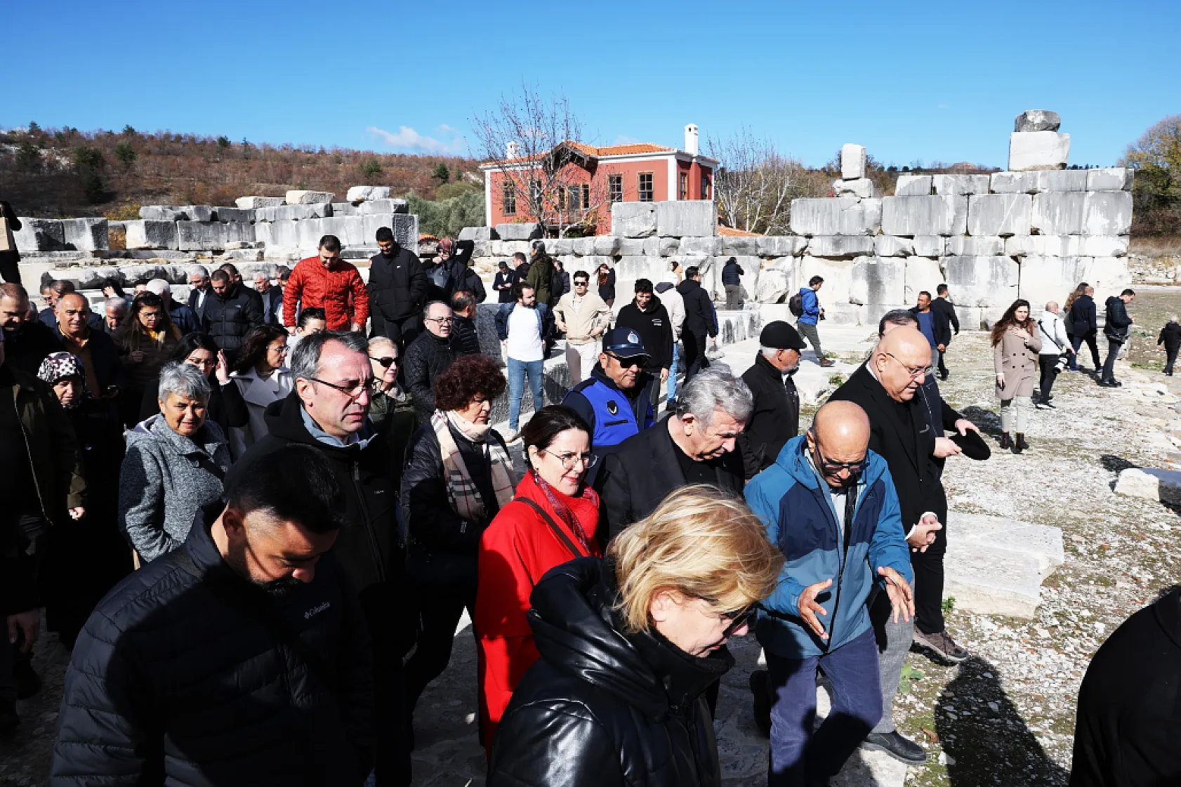 Tarihi Kentler Birliği üyeleri Stratonikeia'yı gezdi