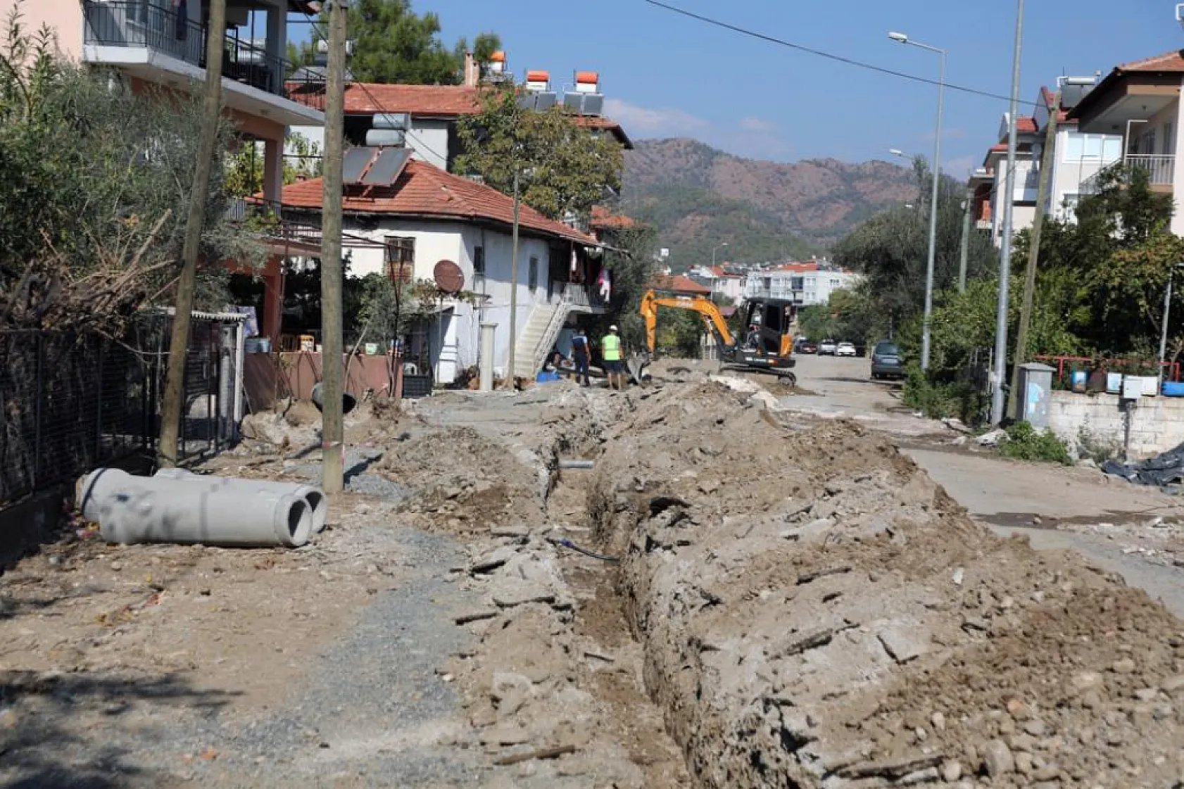 Ortaca'nın içme suyu hatları yenileniyor