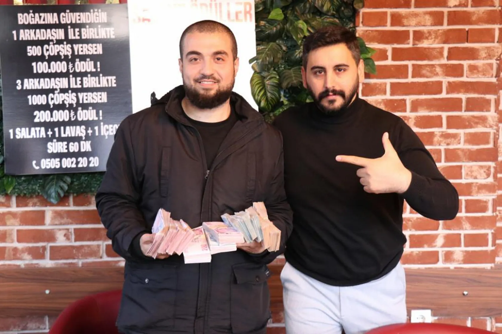 Denizli'de inanılmaz rekor! 360 çöp şiş yedi, servet kazandı