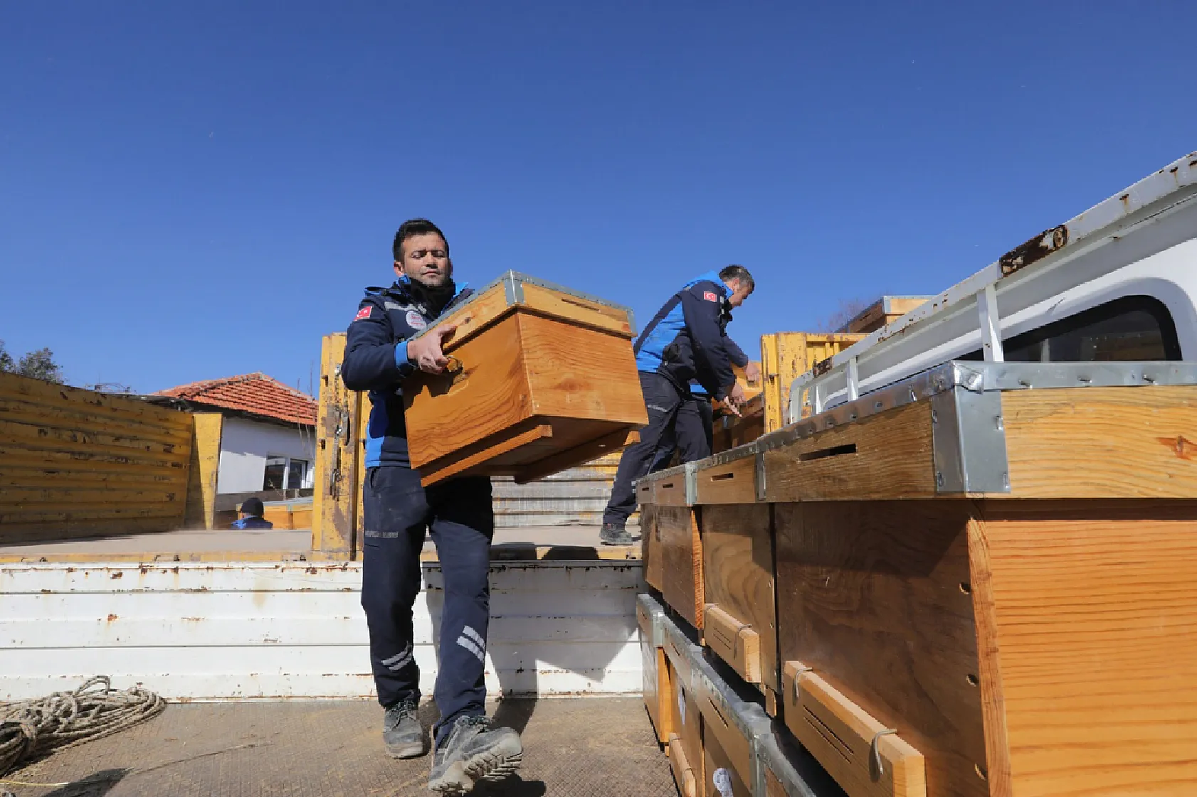 Yangın mağduru arıcılara Muğla Büyükşehir'den can suyu