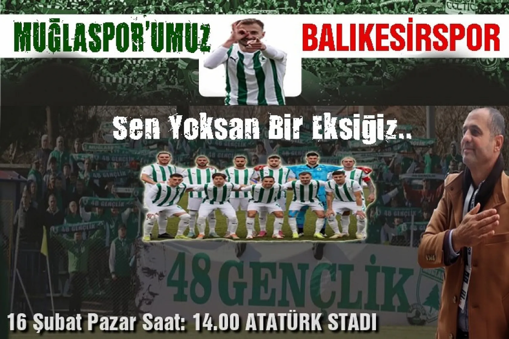 Muğlaspor, liderlik için Balıkesirspor karşısına çıkıyor