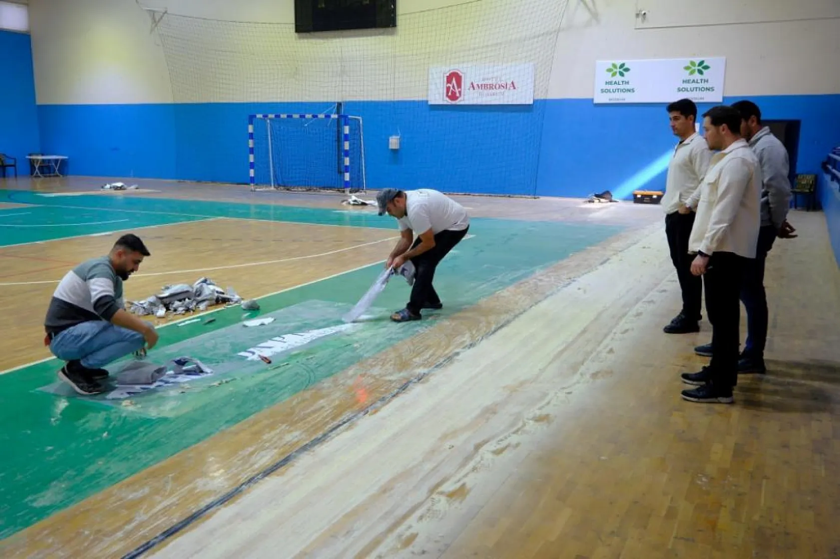 Bodrum'da Binnaz Karakaya Spor Salonu'nda büyük yenileme