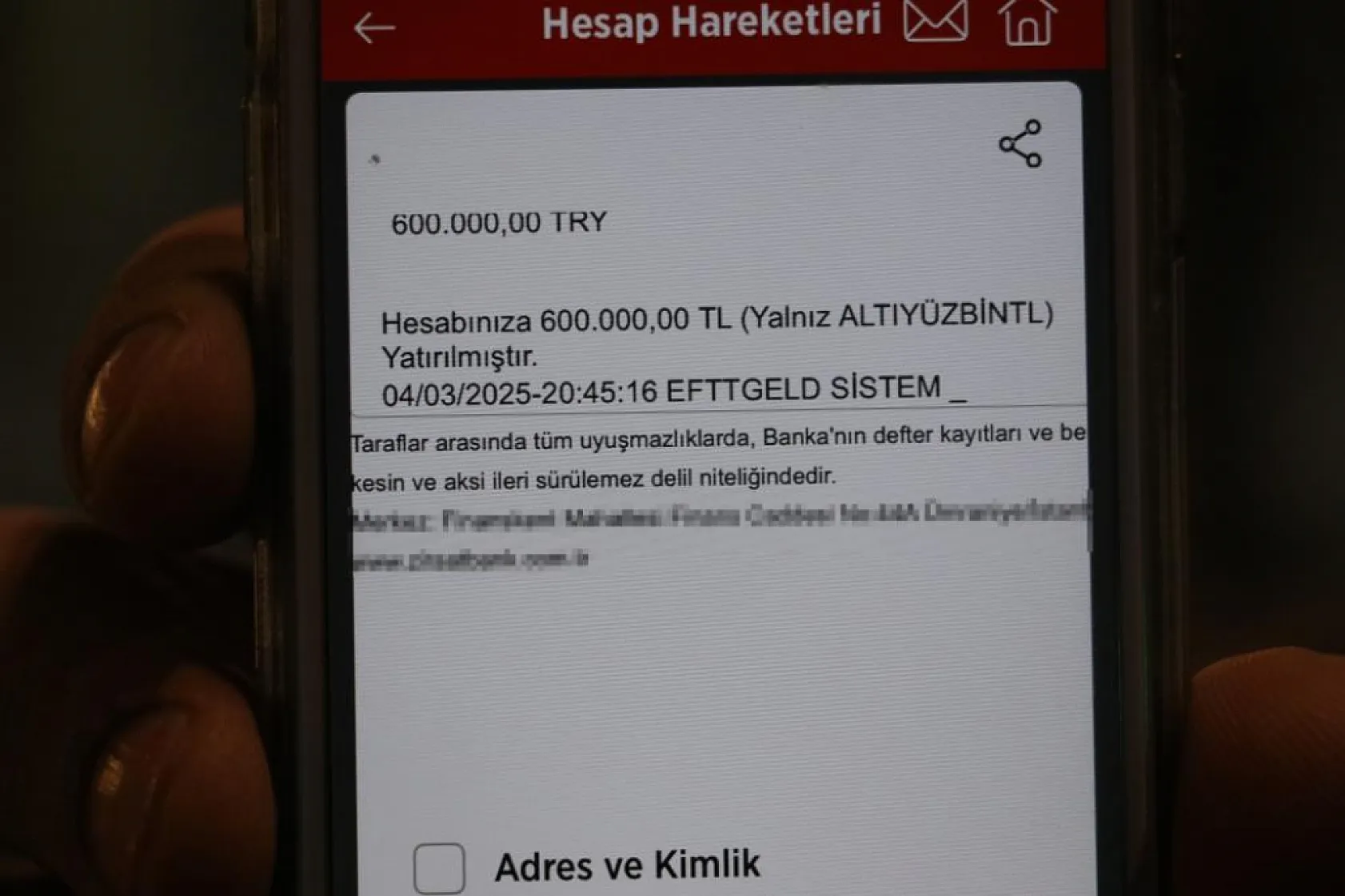 Hesabına 600 TL yerine 600 bin TL gönderildi, neye uğradığını şaşırdı