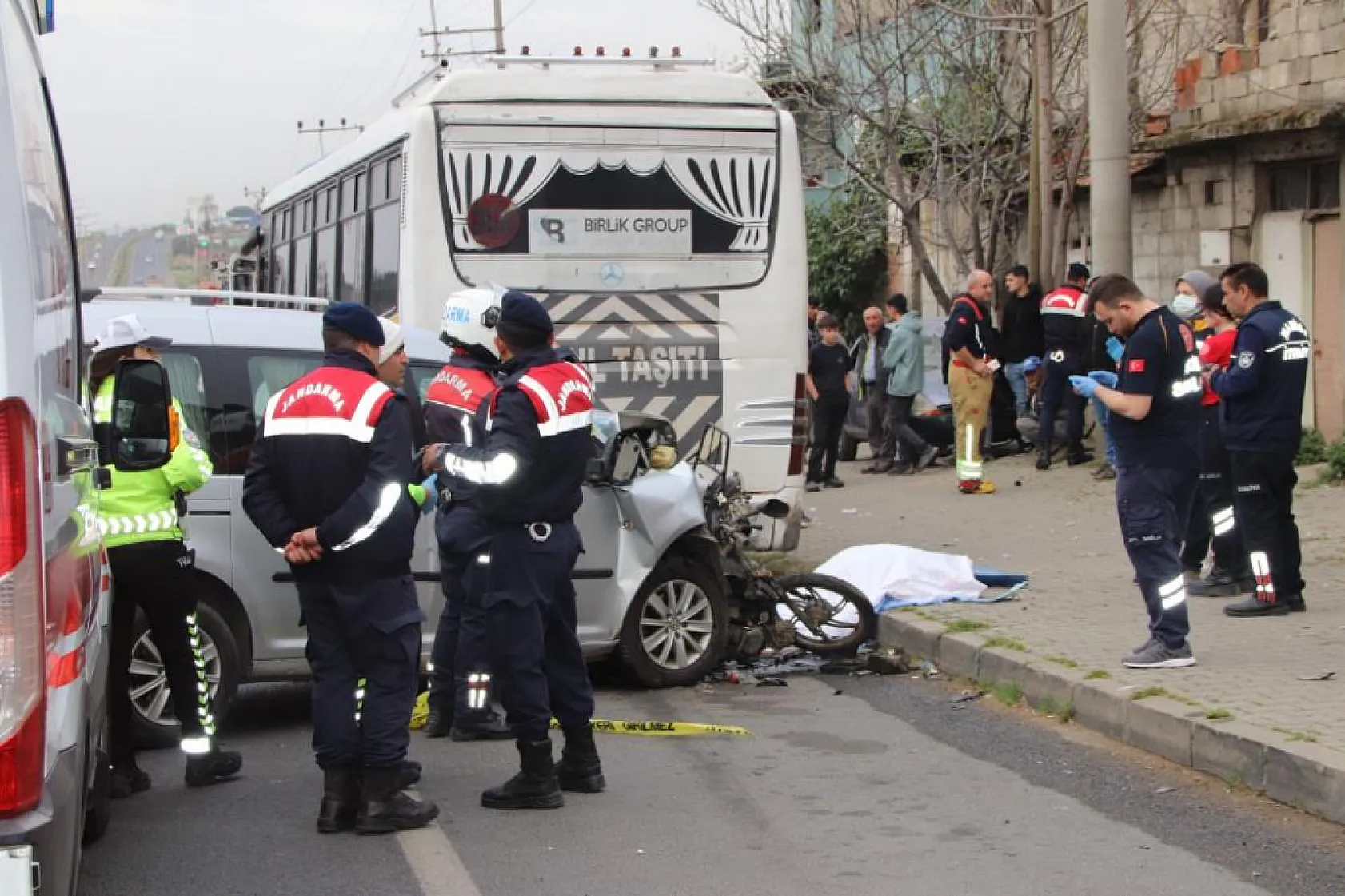 Trafik kazasında motosiklet sürücüsü feci şekilde can verdi