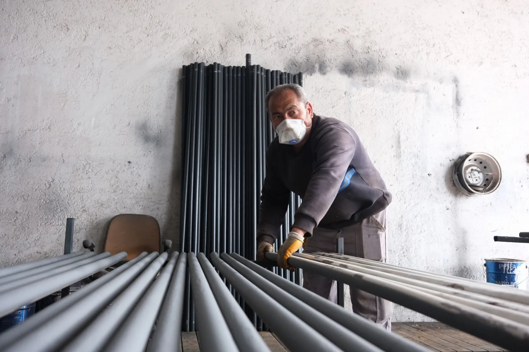 Belediye atölyelerinde plaj hazırlıkları sürüyor