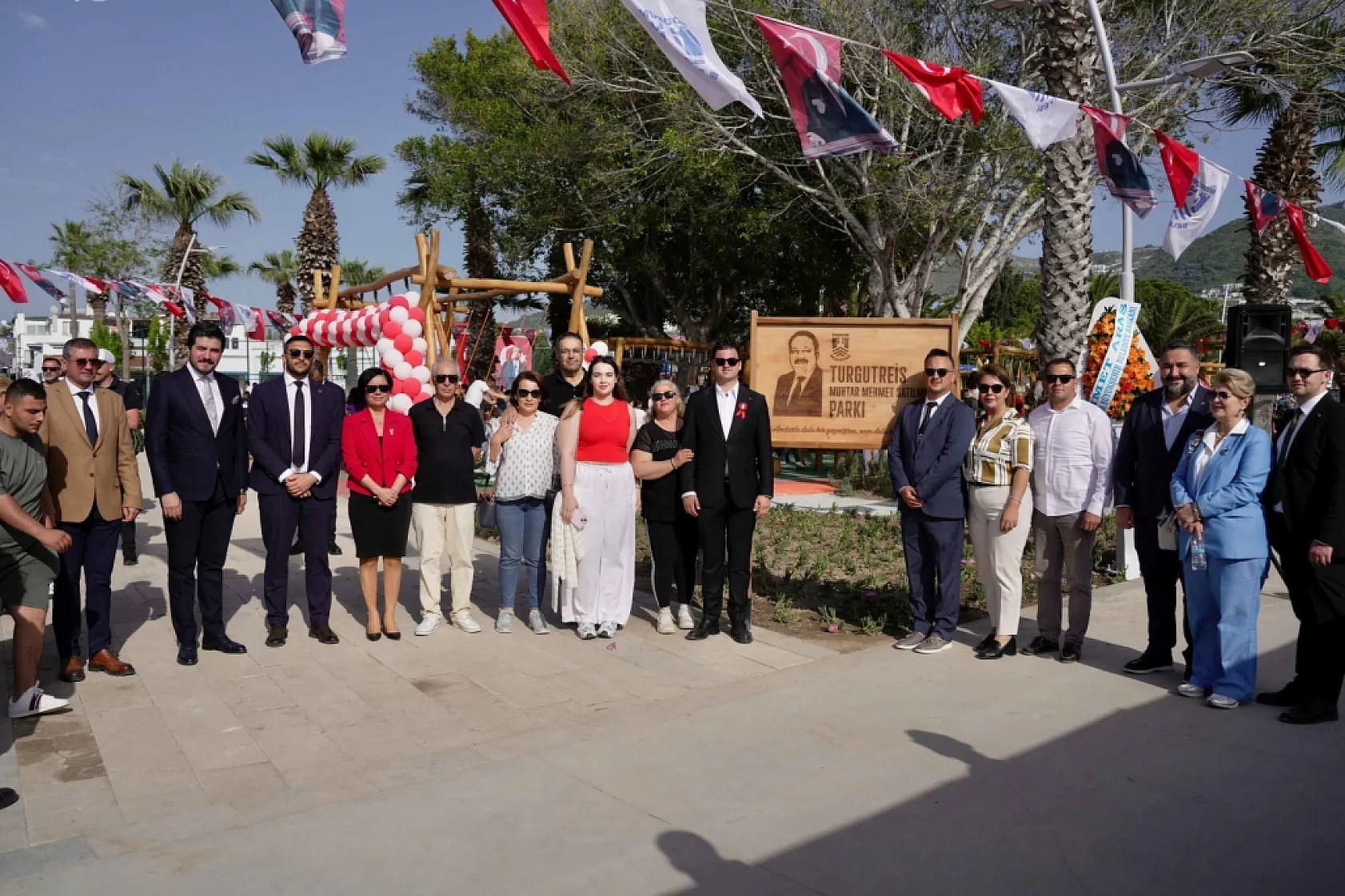 Bodrum'da Muhtar Satılmış'ın adının verildiği park açıldı