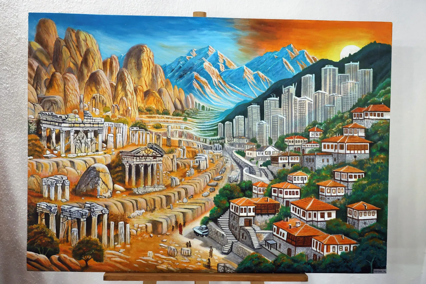 Sanat kardeşliği sergisi Menteşe'de açıldı