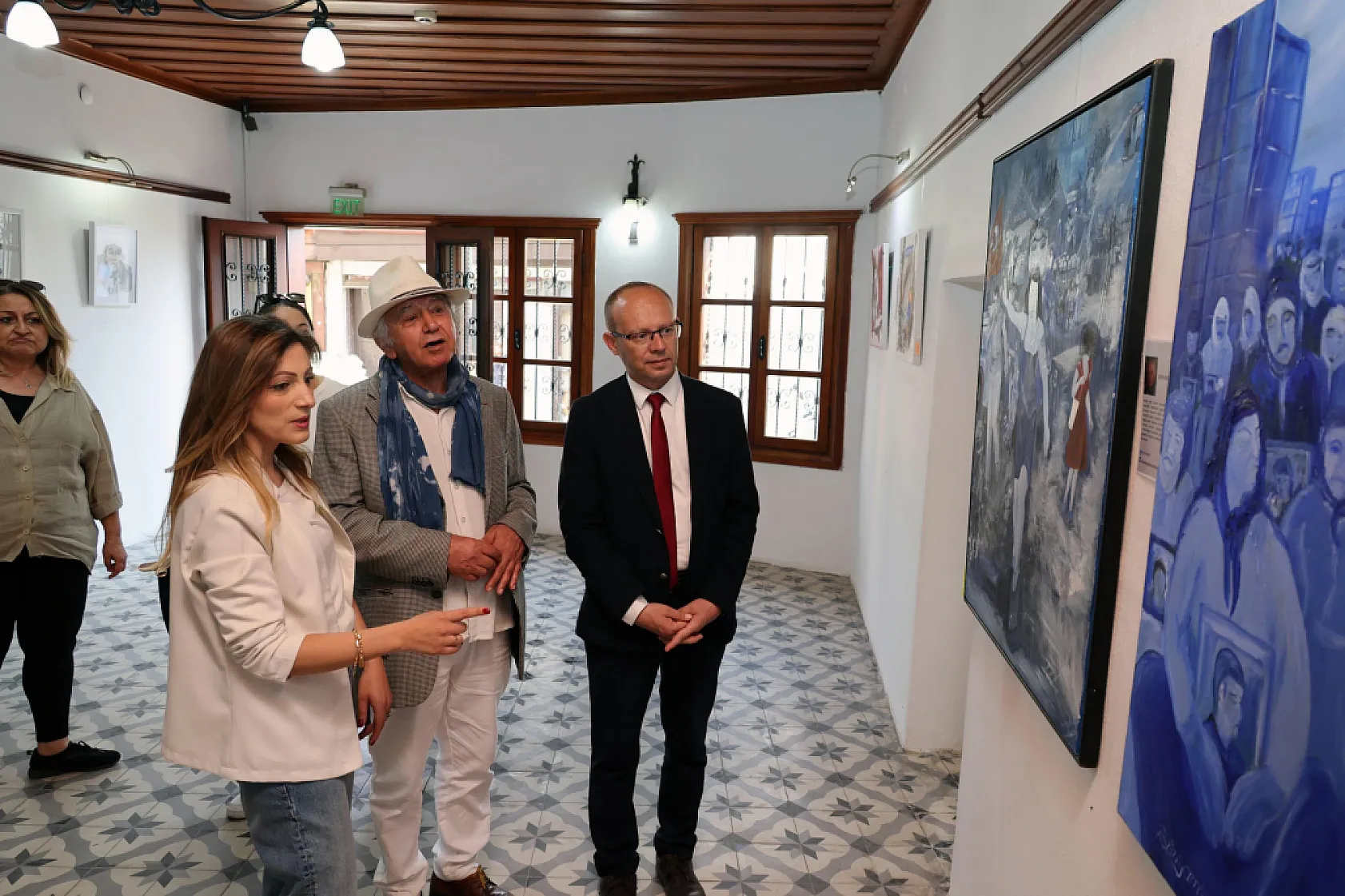 Sanat kardeşliği sergisi Menteşe'de açıldı