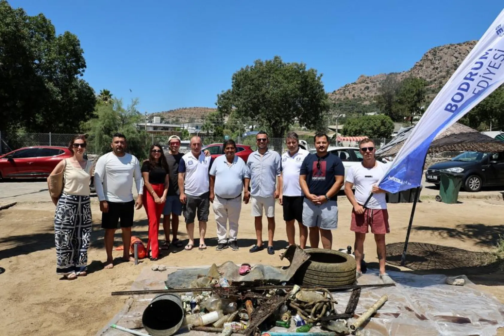 Bodrum Belediyesi'nden Türkbükü'nde Deniz Temizliği Seferberliği