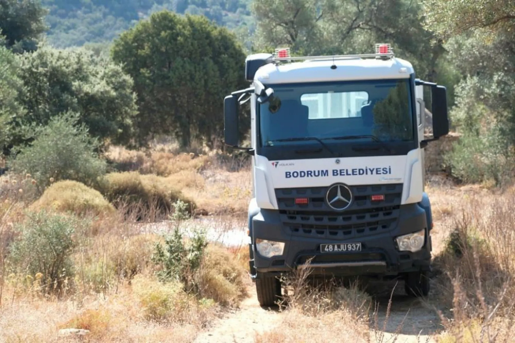 Bodrum'da göletlere su takviyesi yapıldı