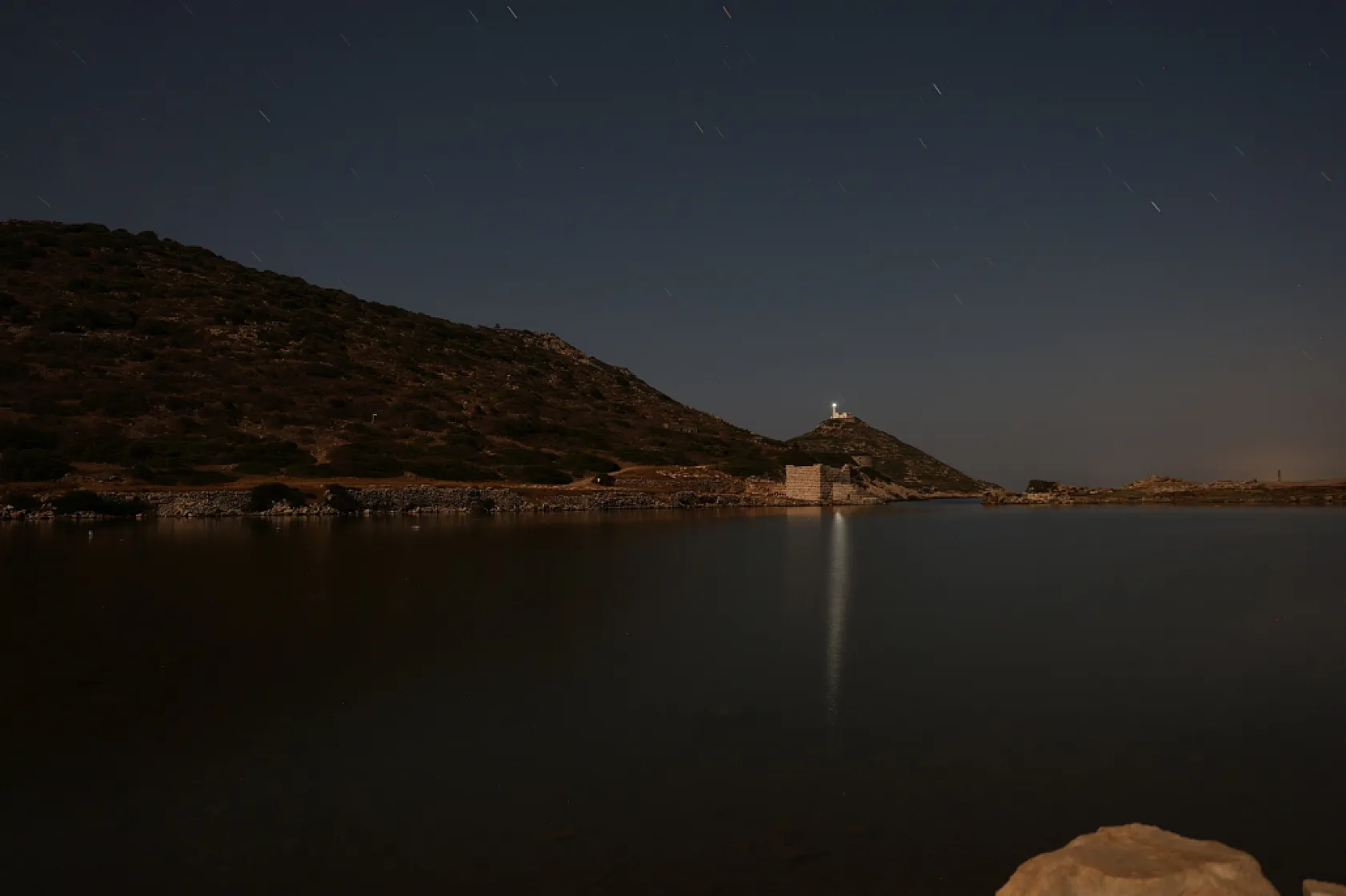 Meteor yağmuru Knidos Antik Kenti'nde görsel şölen oluşturdu