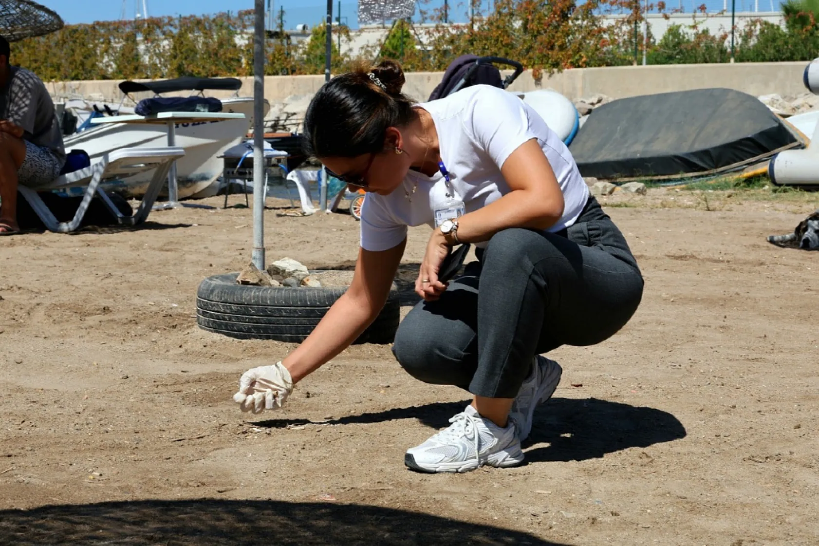 Deniz Çöpleri İzleme Programı Turgutreis'te devam etti