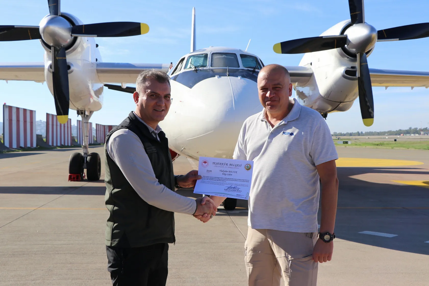 Yangın söndürme hava araçları ekiplerine teşekkür