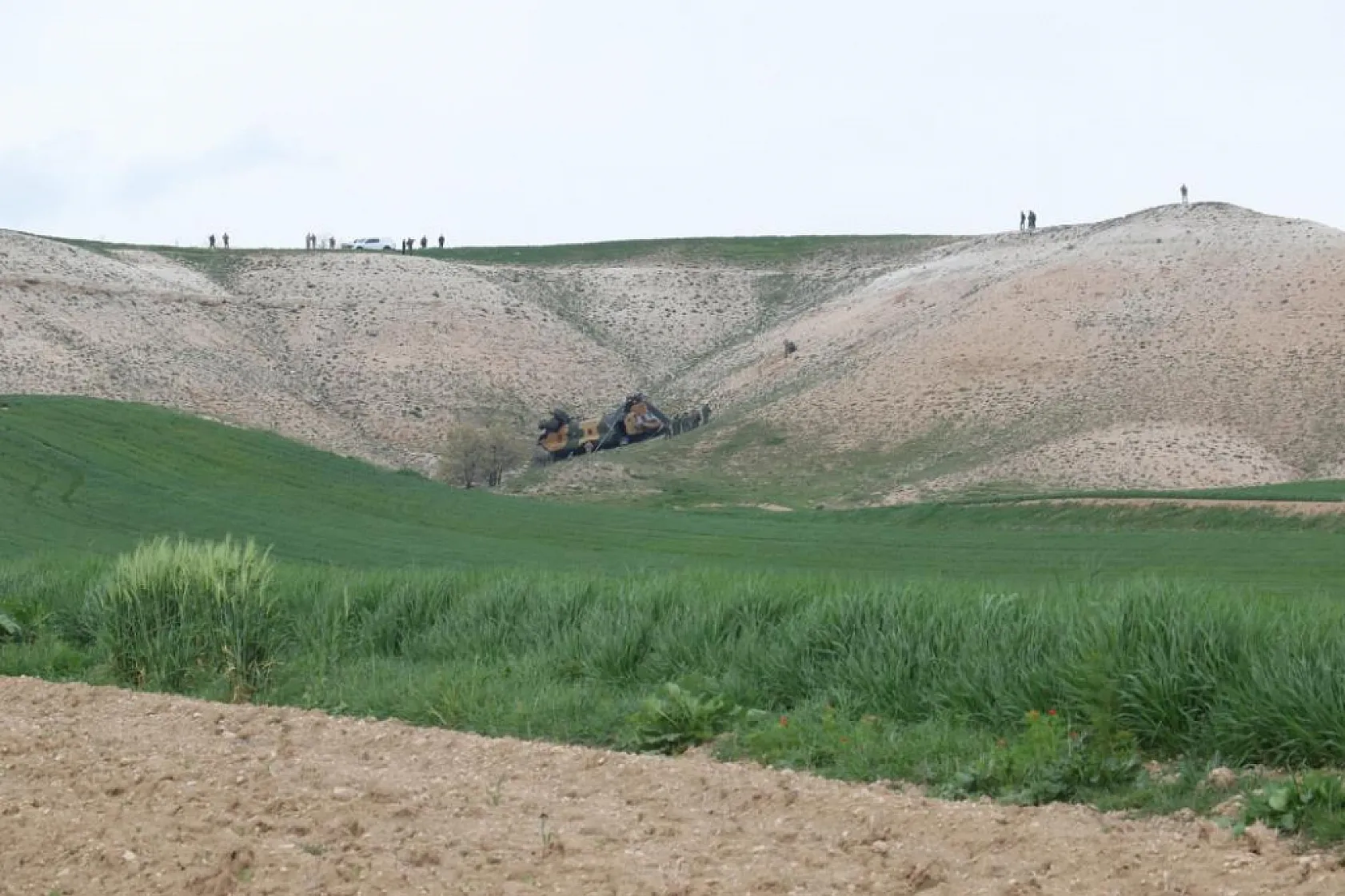 Ankara'da kaza kırıma uğrayan helikopterle ilgili incelemeler devam ediyor