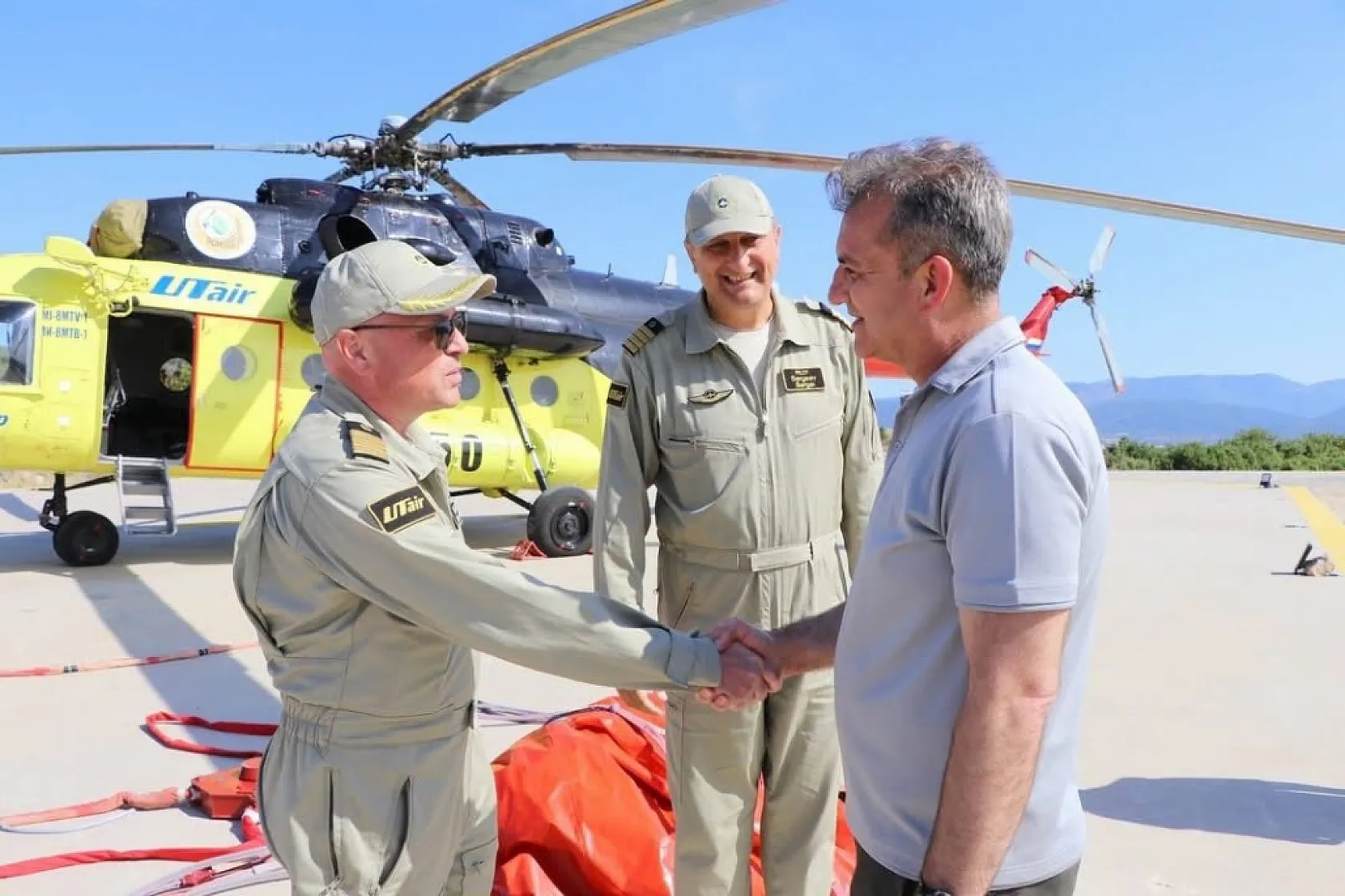 Yatağan'da konuşlu yangın söndürme helikopteri hizmete başladı