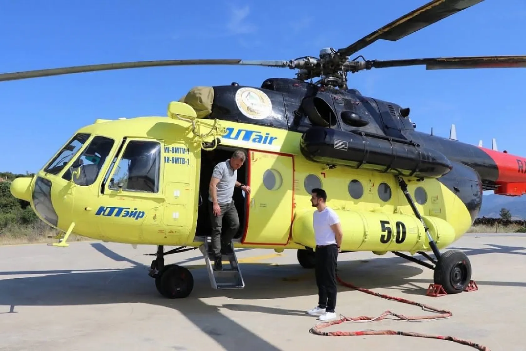 Yatağan'da konuşlu yangın söndürme helikopteri hizmete başladı