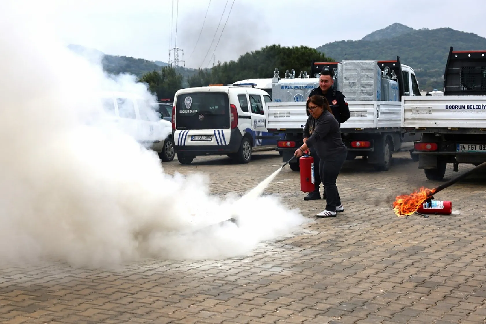 Bodrum'da yangın güvenliği bilinci artırılıyor
