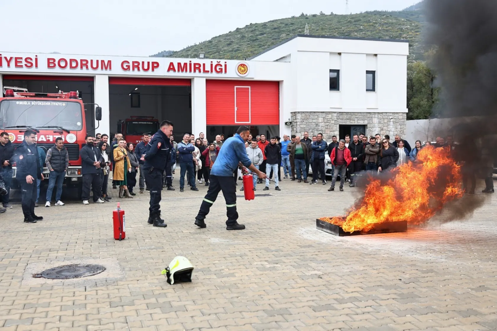 Bodrum'da yangın güvenliği bilinci artırılıyor