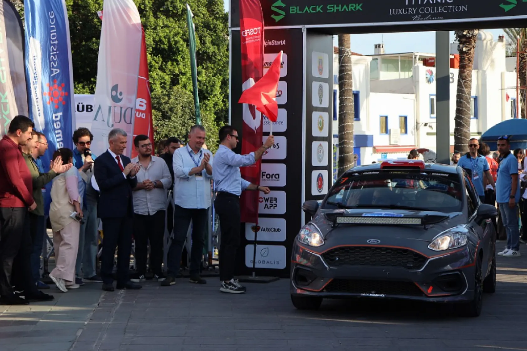 Bodrum Rallisi'nin start seremonisi yapıldı