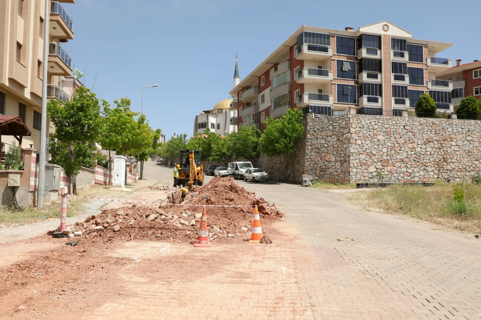 MUSKİ Ekipleri Menteşe'de içme Suyu Hatlarını Yeniledi