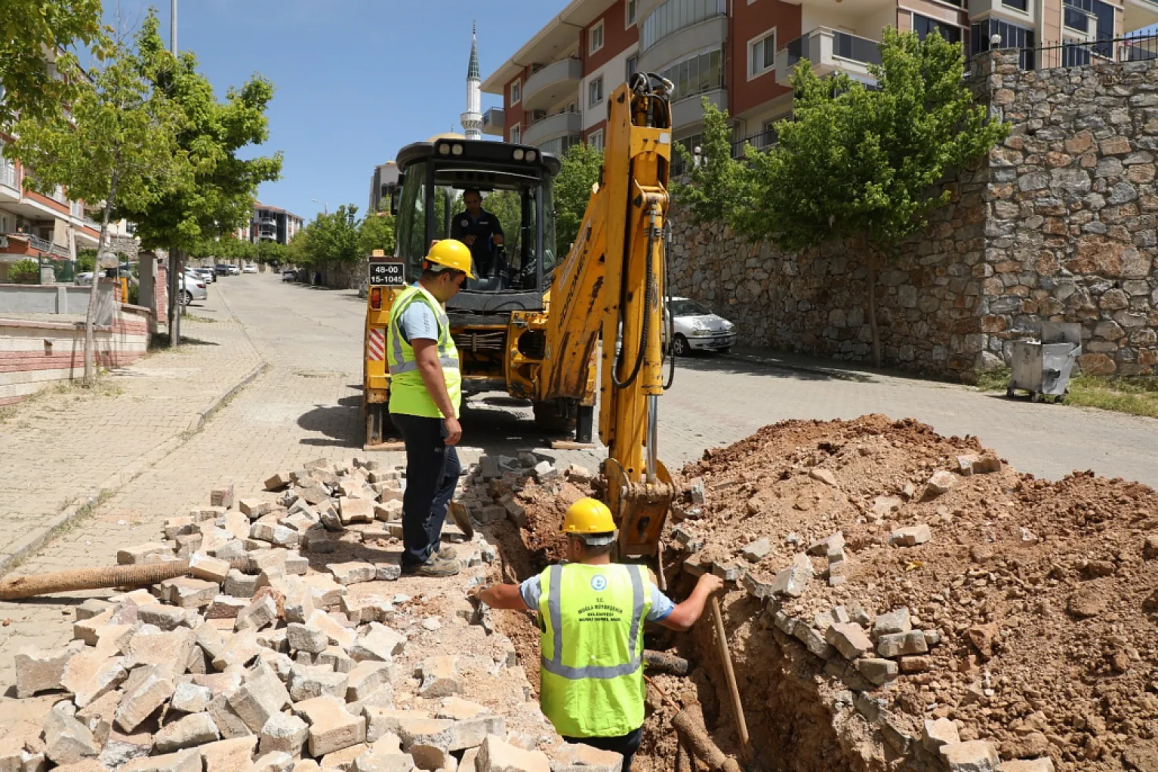 MUSKİ Ekipleri Menteşe'de içme Suyu Hatlarını Yeniledi