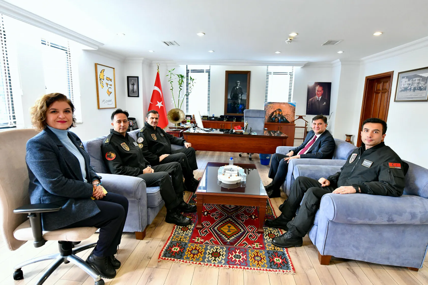 SOLOTÜRK Pilotlarından Başkan Karaca'ya Ziyaret