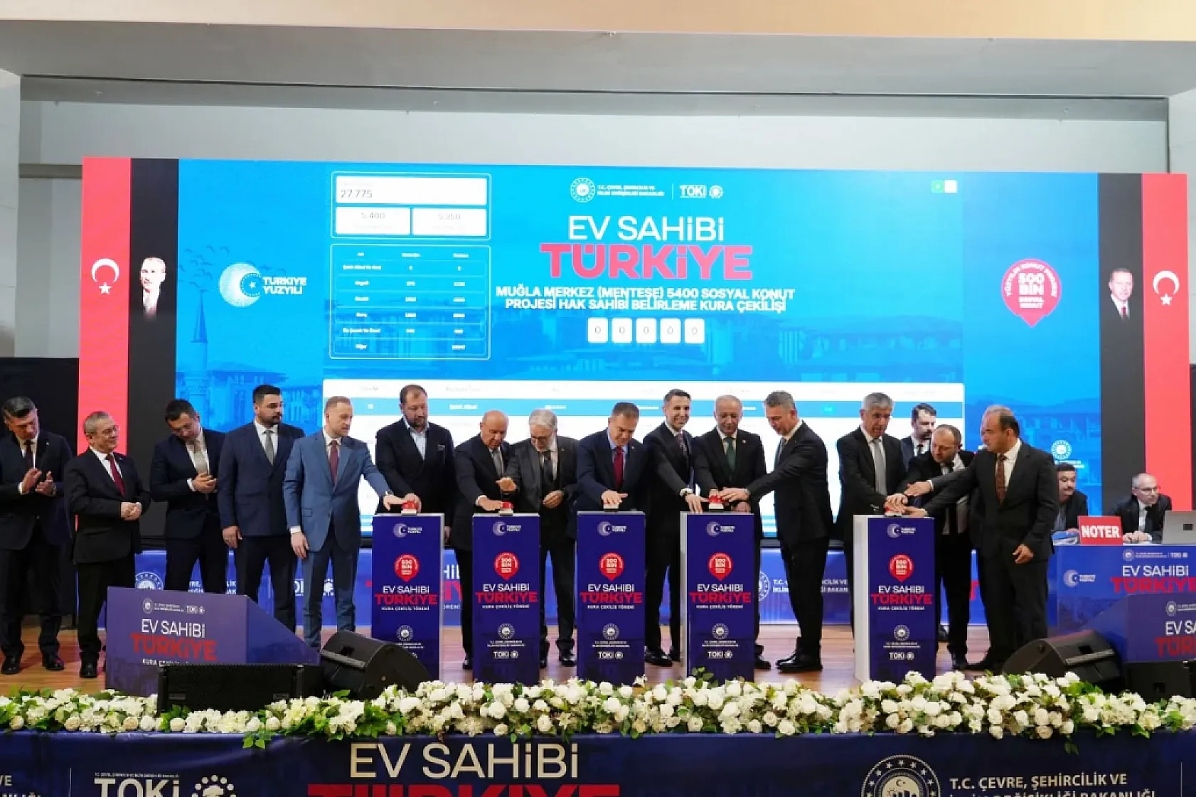 Muğla'da TOKİ Kura Çekilişi Yapıldı: 6 Bin 417 Aile Ev Sahibi Olacak