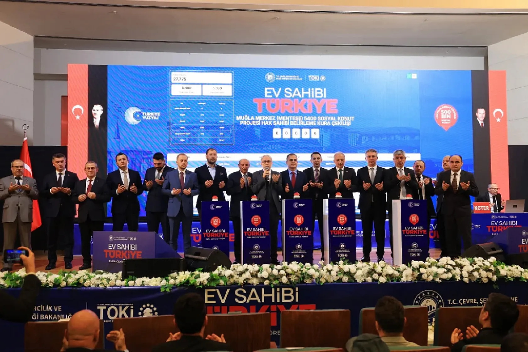 Muğla'da TOKİ Kura Çekilişi Yapıldı: 6 Bin 417 Aile Ev Sahibi Olacak
