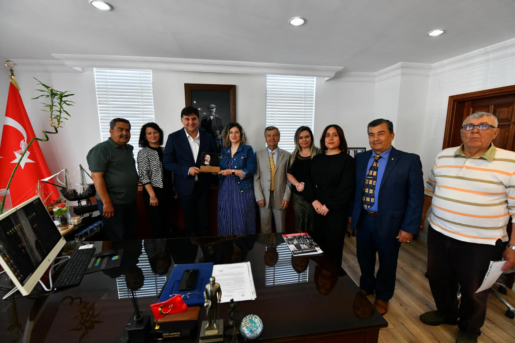 Fethiye Güzel Sanatlar Kültür Derneği'nden Başkan Karaca'ya ziyaret