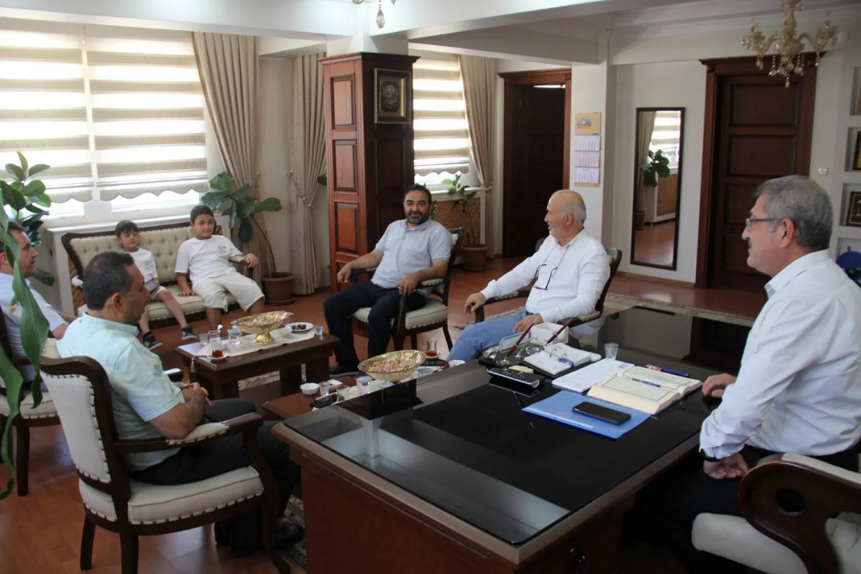 Fethiye ve Seydikemer Müftülerinden İl Müftüsü Yaşar Çapçı'ya Hac Tebriği