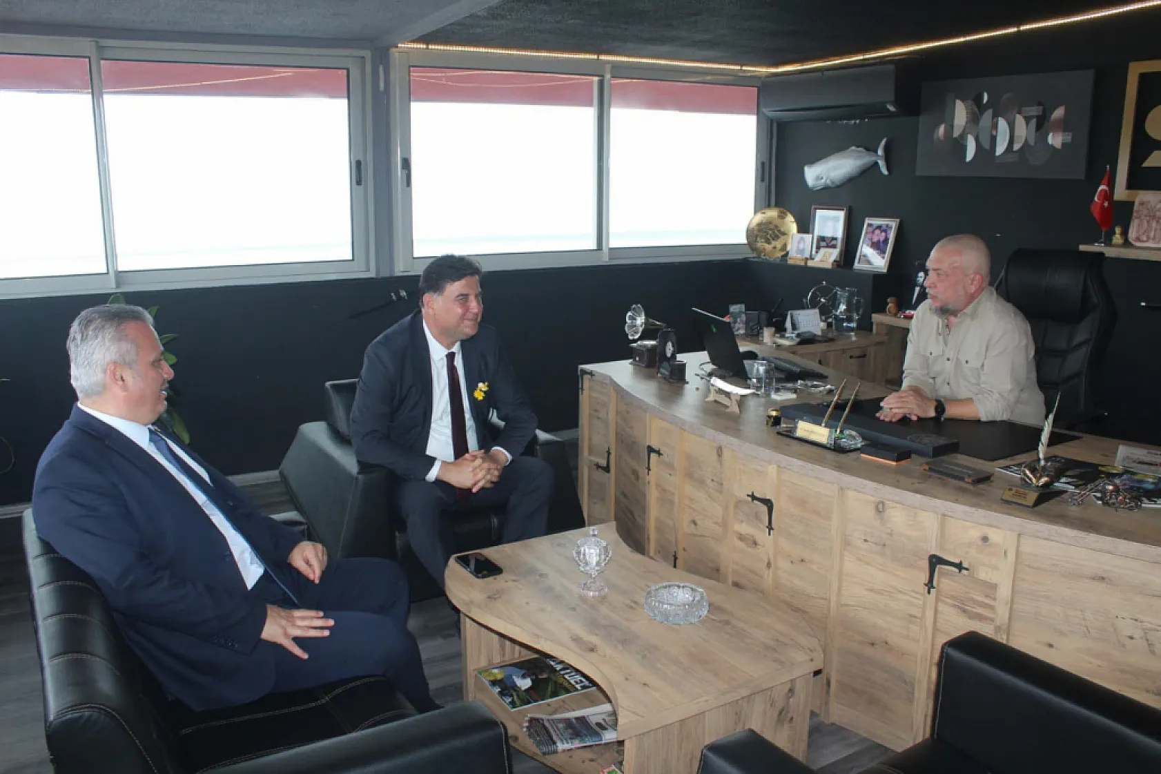 Fethiye'de Başkan Karaca ve Koyuncu'dan SED Medya'ya bayram ziyareti
