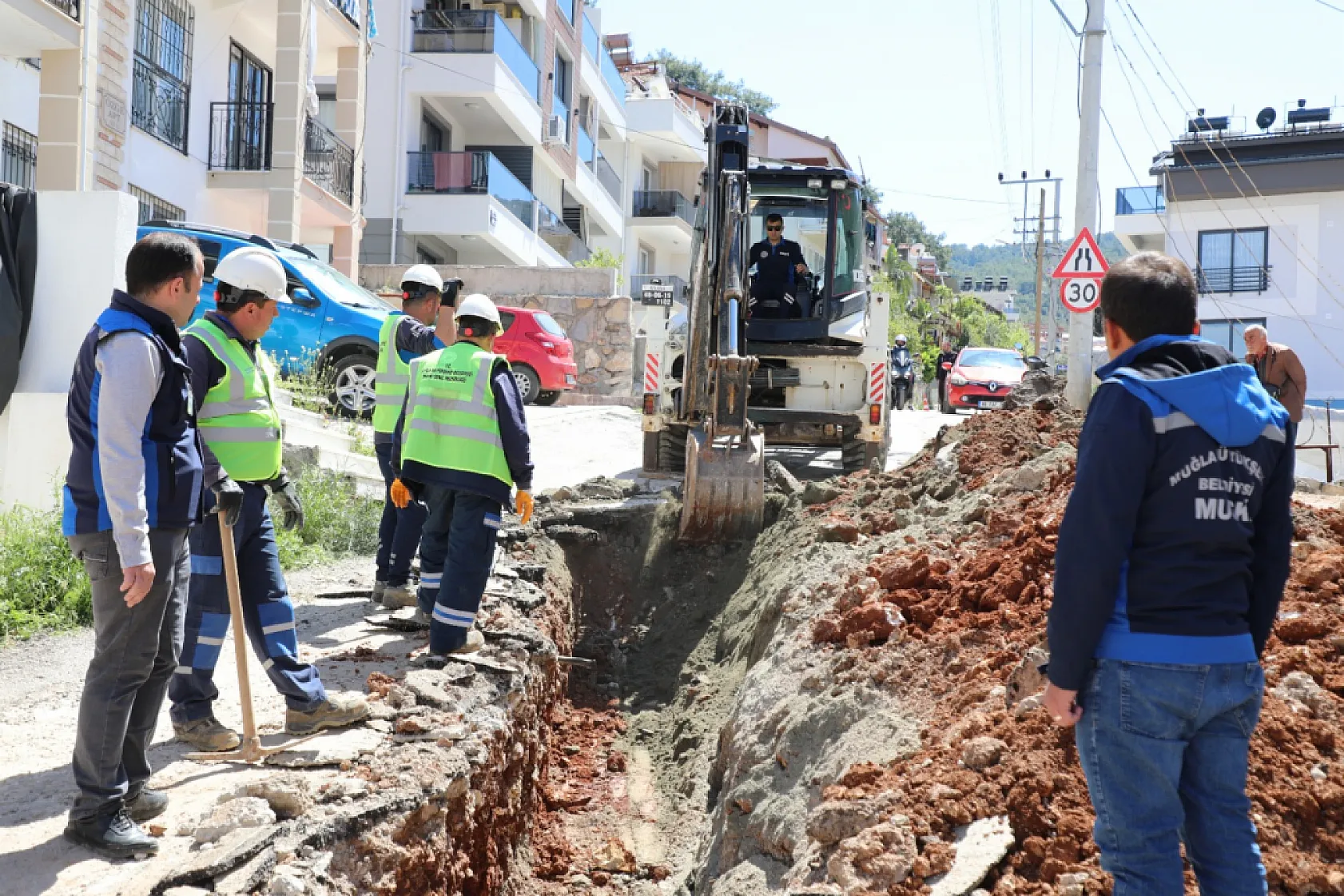 Fethiye Taşyaka'da Kanalizasyon Hatları Yenileniyor