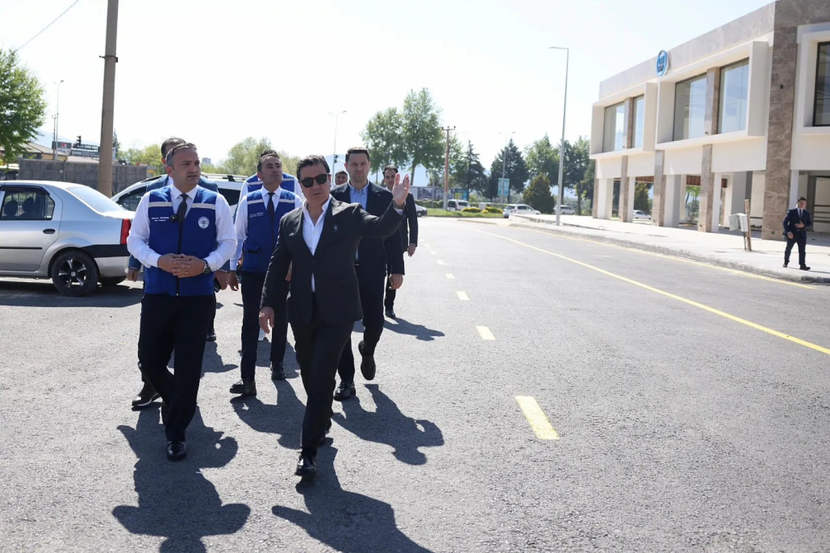 Başkan Aras, tamamlanan yol çalışmasını yerinde inceledi