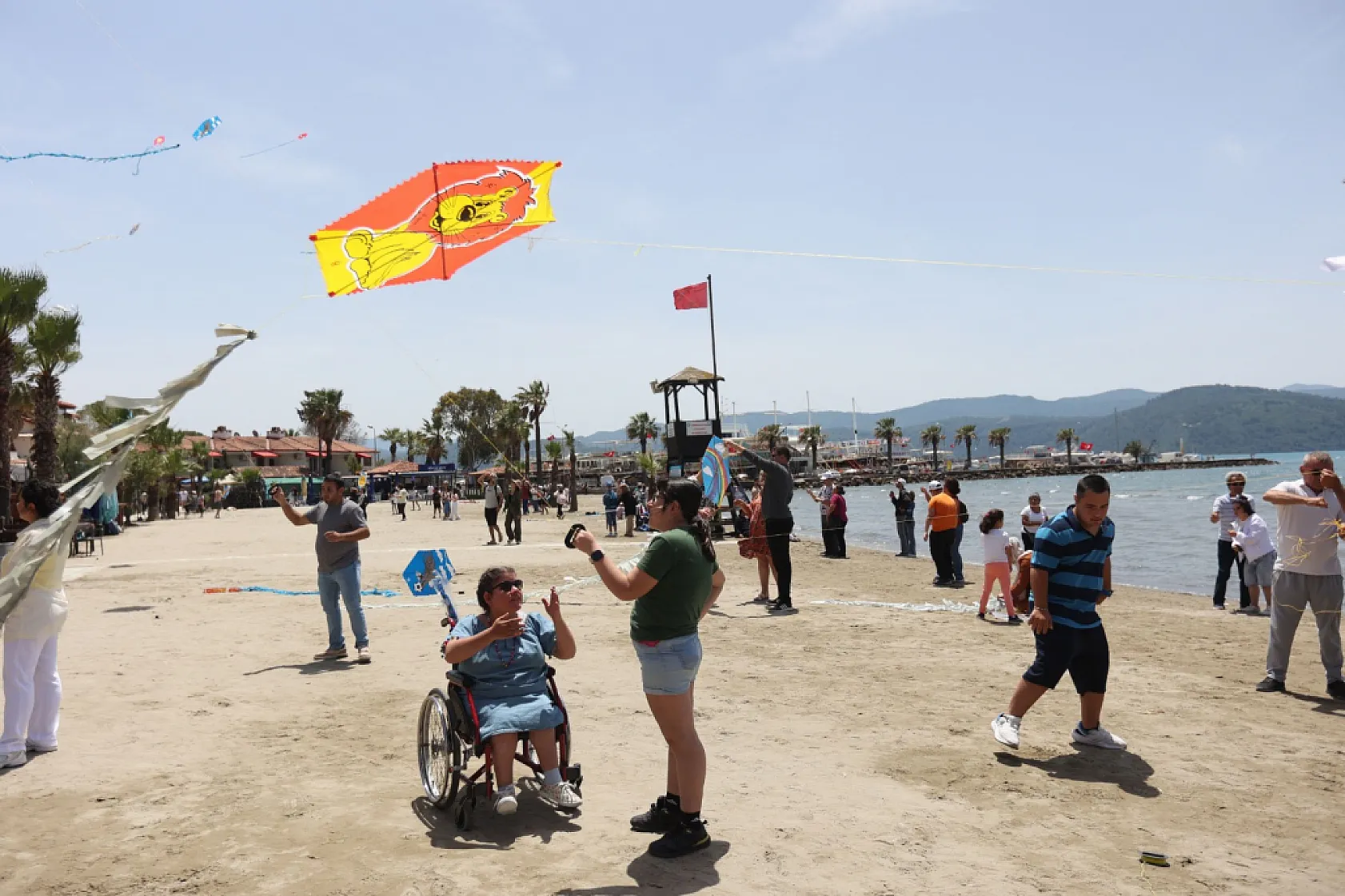 Muğla'da Engelsiz Uçurtmalar Gökyüzüyle Buluştu