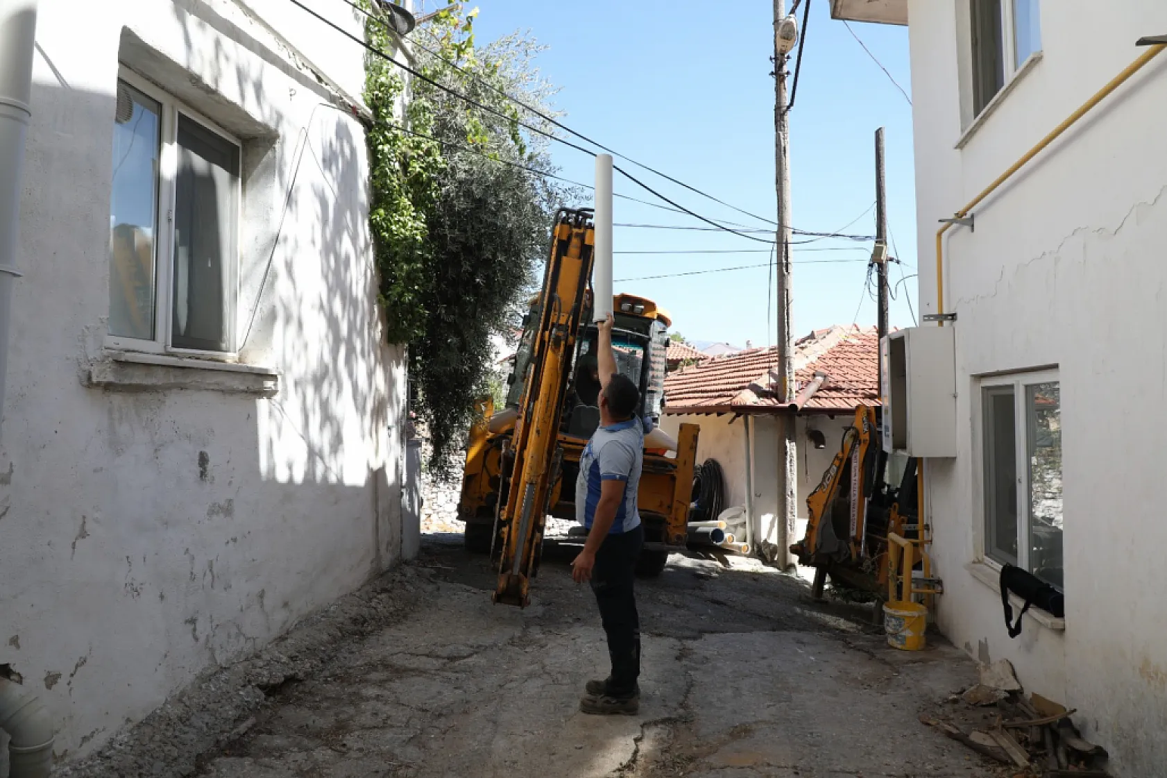Menteşe'de Karamehmet Mahallesi'nde altyapı sorunu çözülüyor