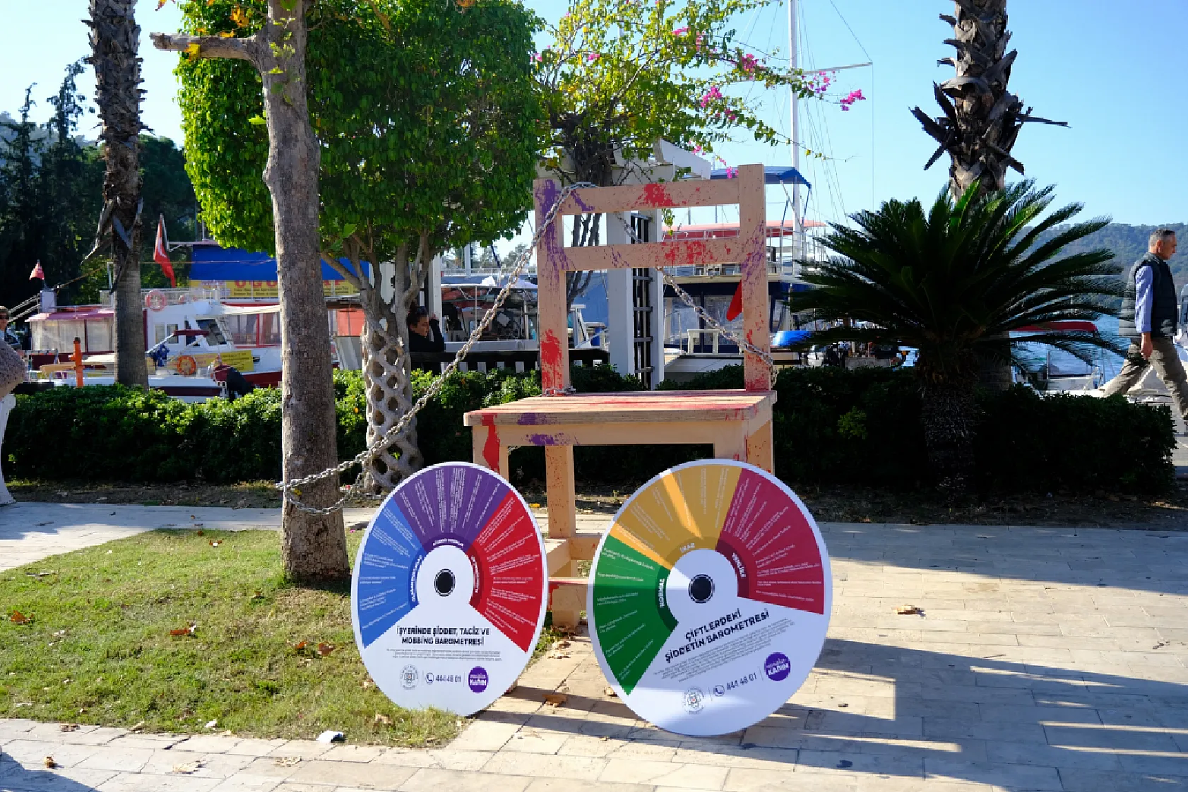 Fethiye'de kadına şiddete karşı güçlü dayanışma: Kent Konseyi'nden anlamlı etkinlik