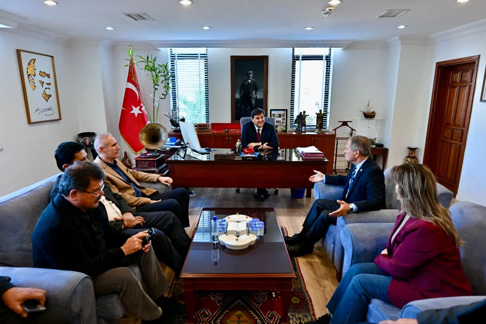 Fethiye Esnaf Odası Başkanı ve Başkan Adayı Soydemir'den Başkan Karaca'ya ziyaret