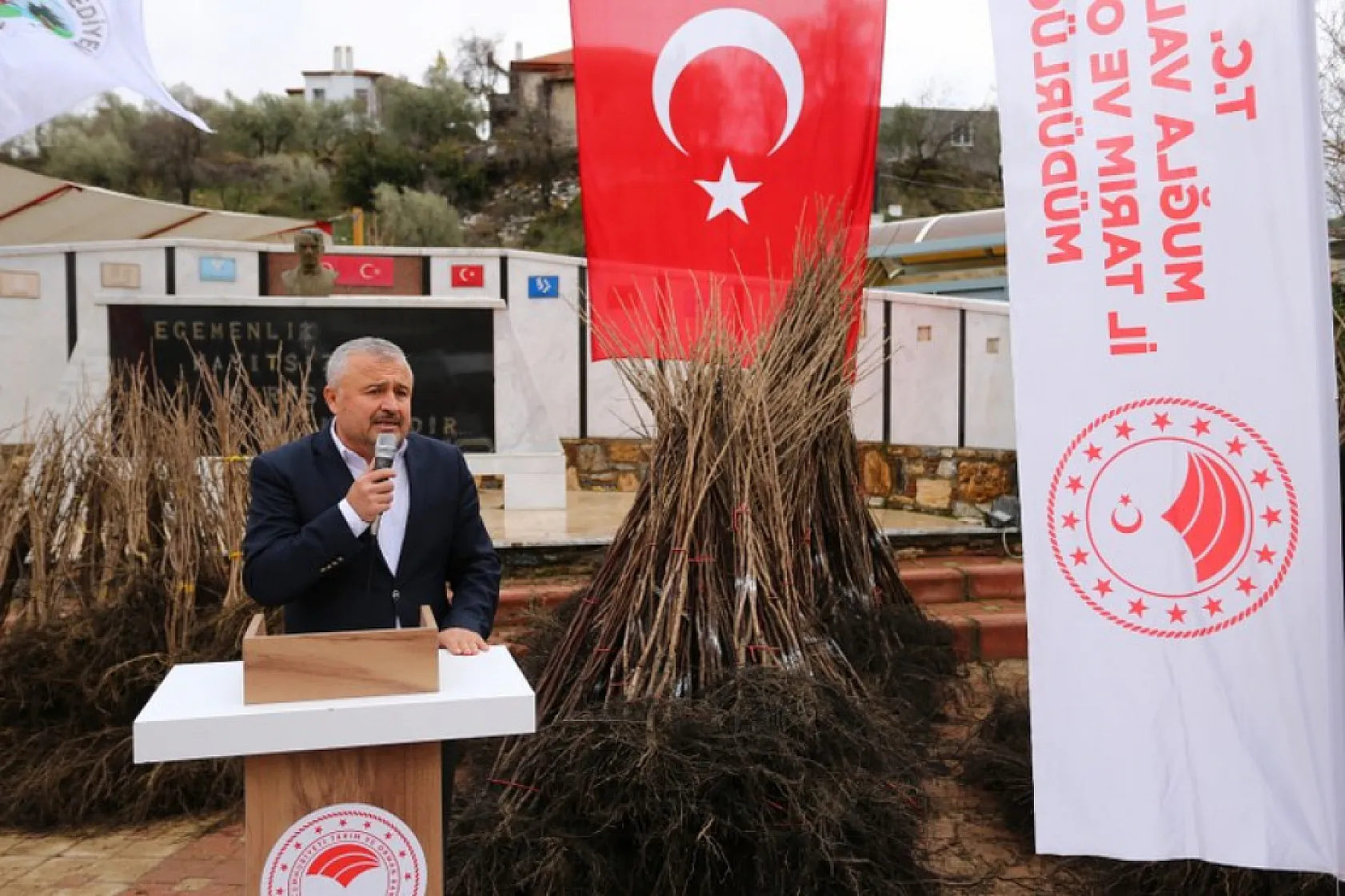 Kavaklıdere'de Cennet Elması Fidanı Dağıtıldı