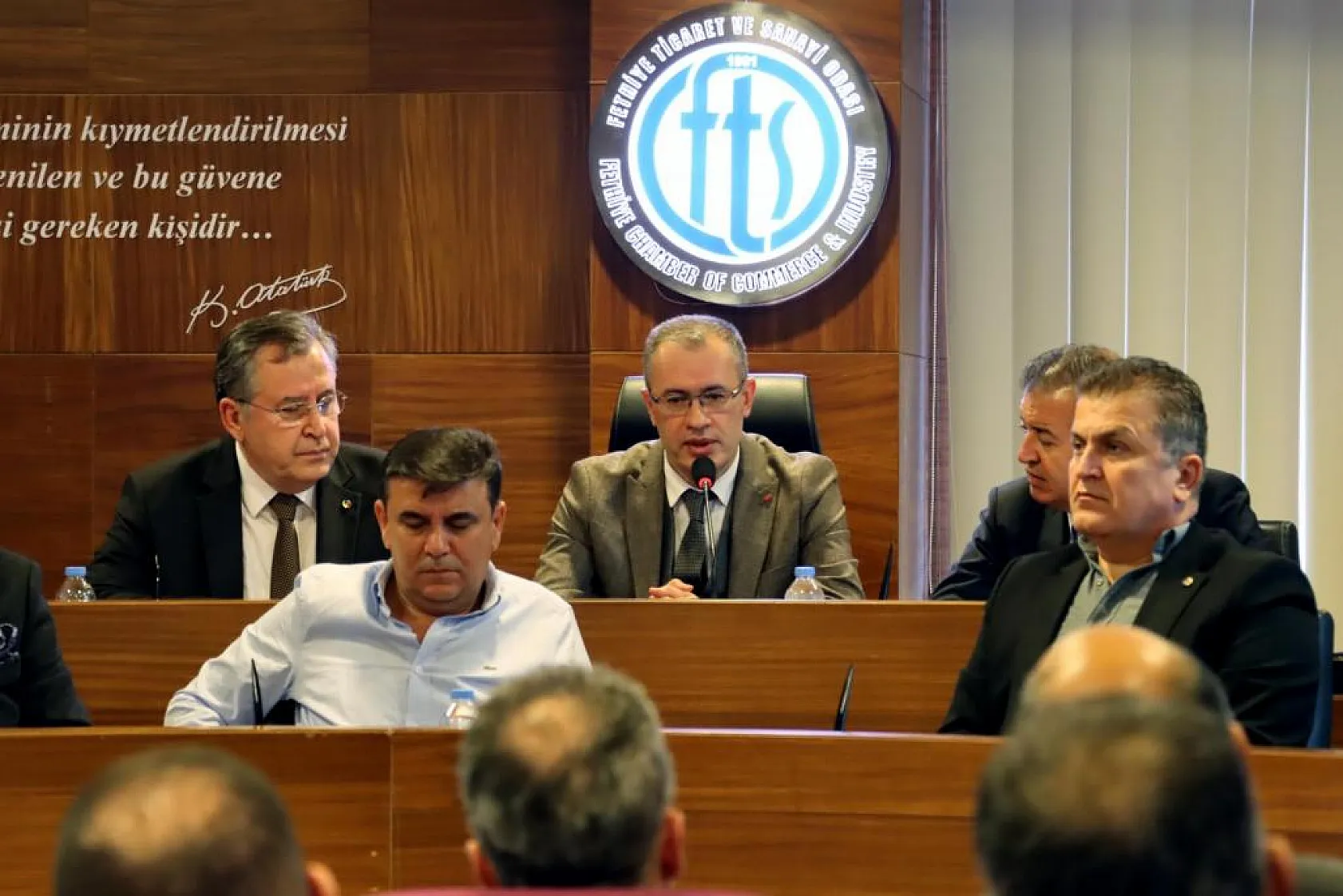 Kaymakam Ertaş, FTSO toplantısına katıldı
