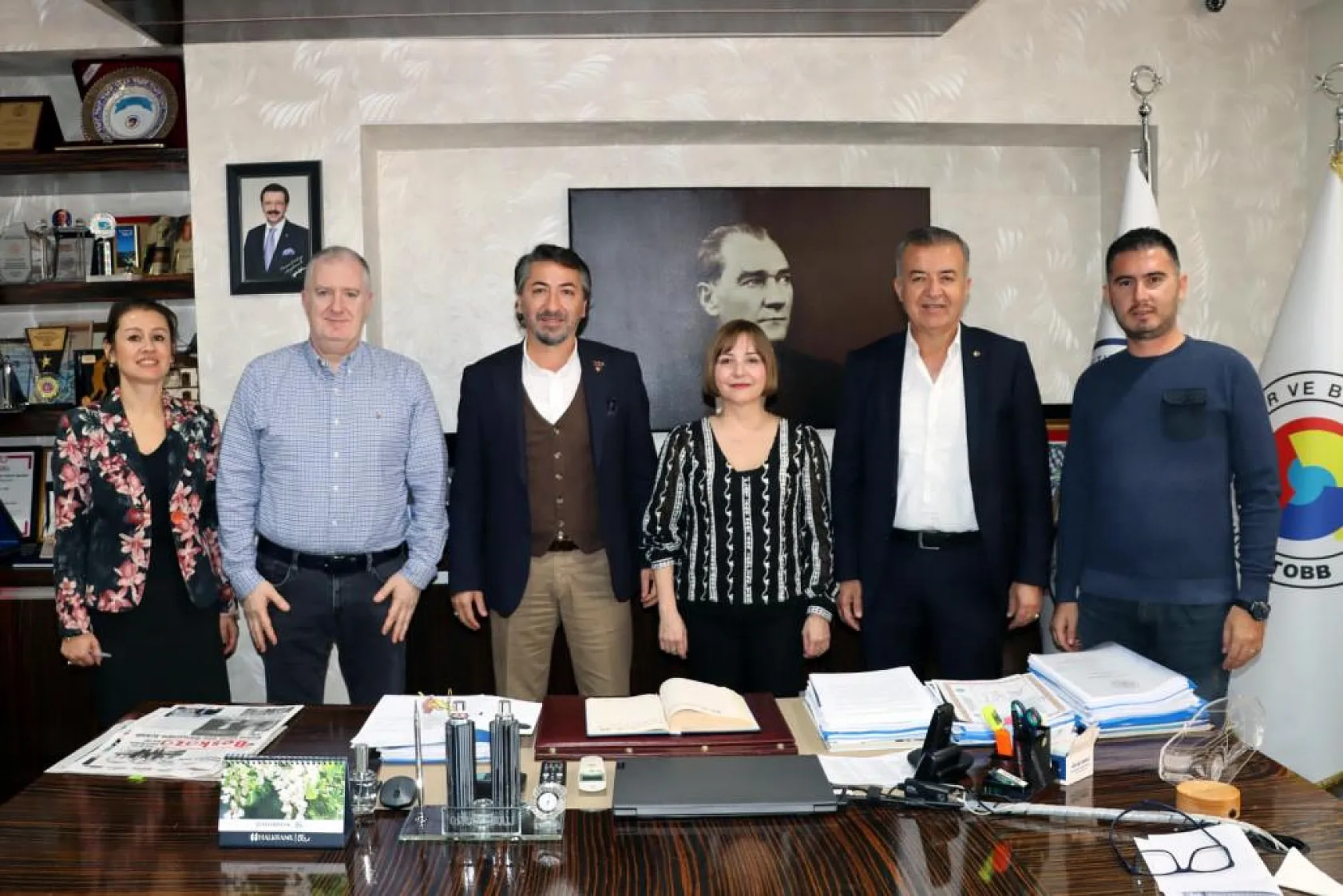 Başkan Yorgo Papalyaris'den FTSO'ya ziyaret