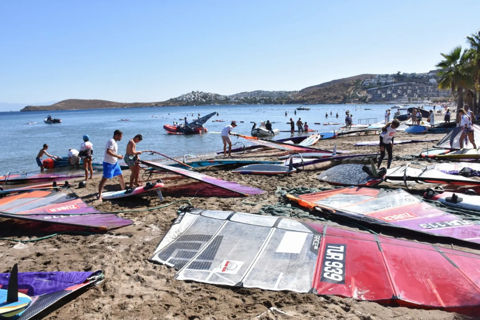 Züber TYF Windsurf Türkiye Ligi Şampiyonası'nın 3. ayak yarışları, Bodrum'da tamamlandı