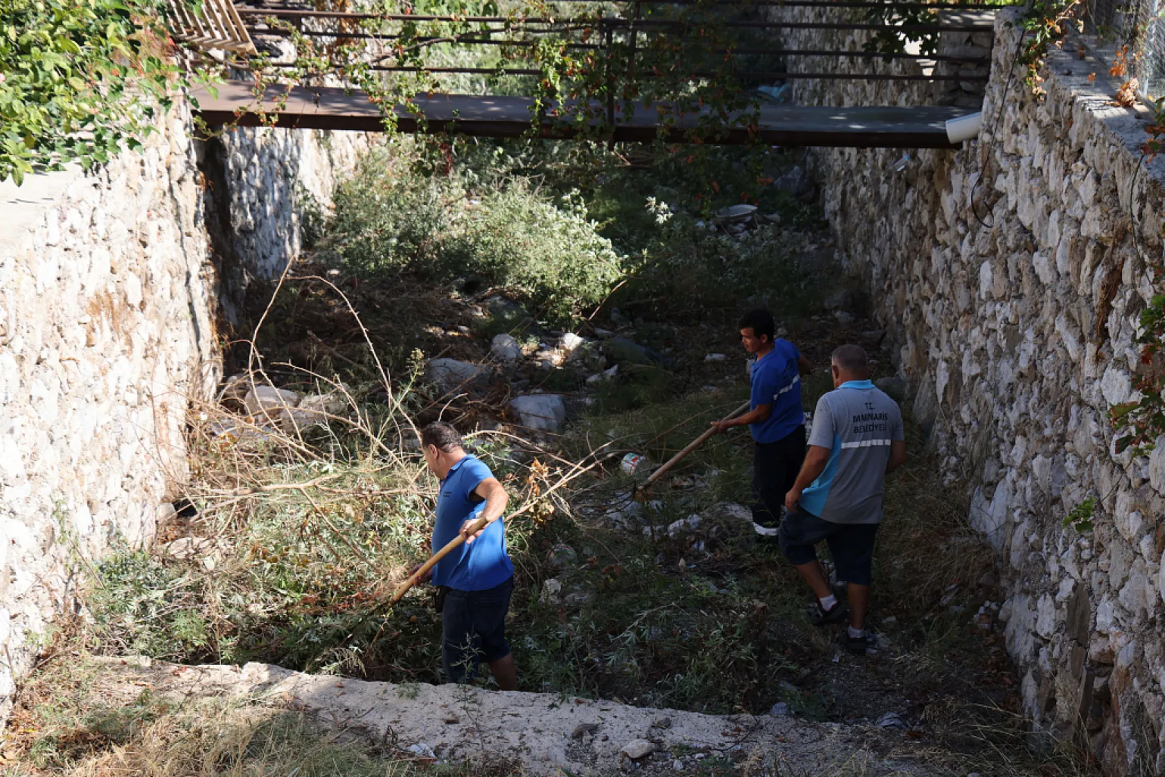 Marmaris'te dere yatakları kışa hazırlanıyor