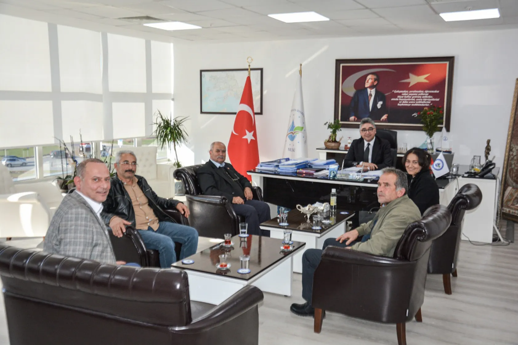 Milas ve Menteşe Muhtarlarından Genel Müdür Şengül'e Ziyaret
