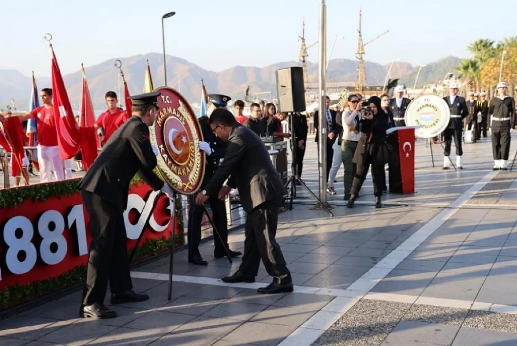 Marmaris'te 10 Kasım Anma Töreni