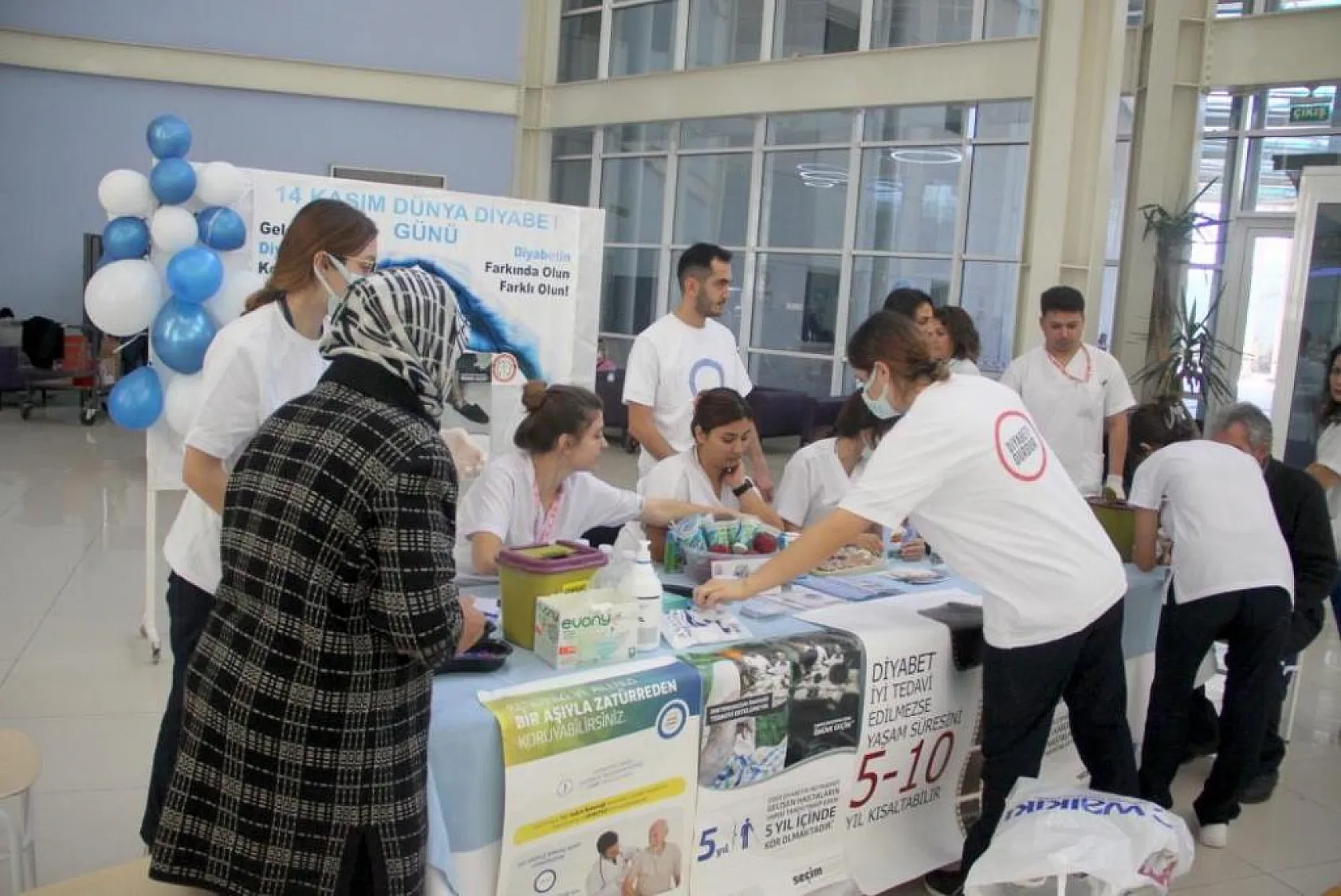 Diyabet Günü nedeni ile stant kuruldu